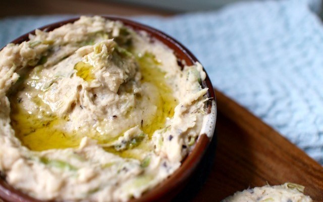 Charred Spring Onion and Butterbean Dip