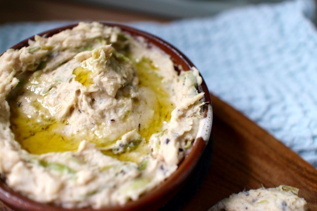 Charred Spring Onion and Butterbean Dip